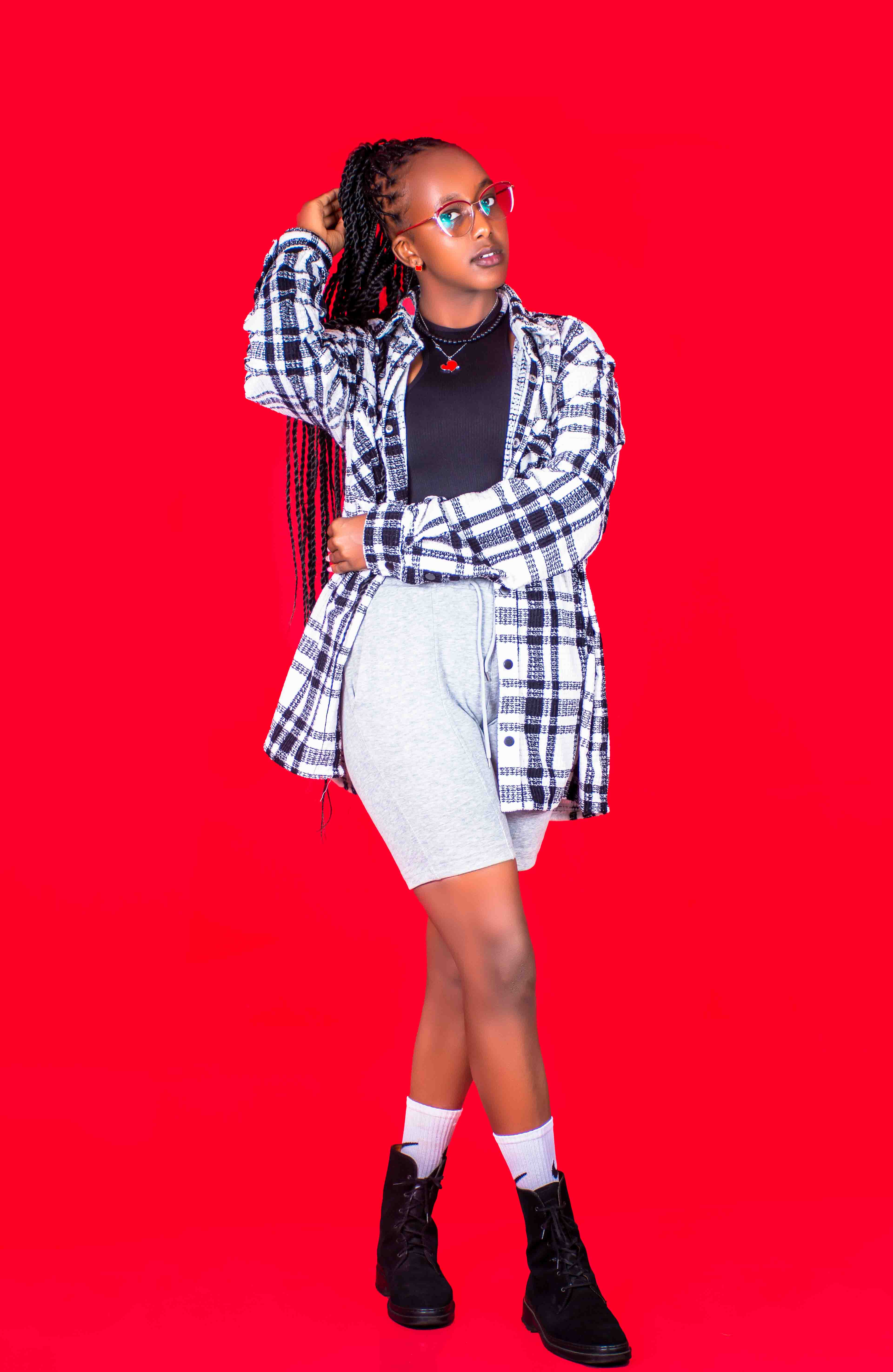 Creative indoor portrait with natural light